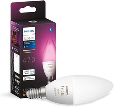 Philips Hue White and Color Ambiance E14 Smart Candle Single Bulb