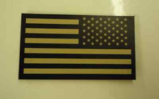 REVERSE USA flag Tan on IR MB Solas 2ND 3.5"X2" WITH VELCRO® BRAND FASTENER
