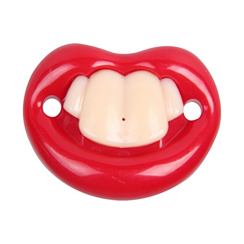 Divertido chupete de silicona suave para bebé niño niña ficticio chupetes dientes - Imagen 17 de 18