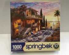 Springbok jigsaw puzzle - 1000 pieces - Mediterranean Romance Slightly Used GC
