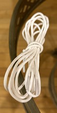 Unisex White Color Waxed Round Cord String Dress Shoe Laces New 46  