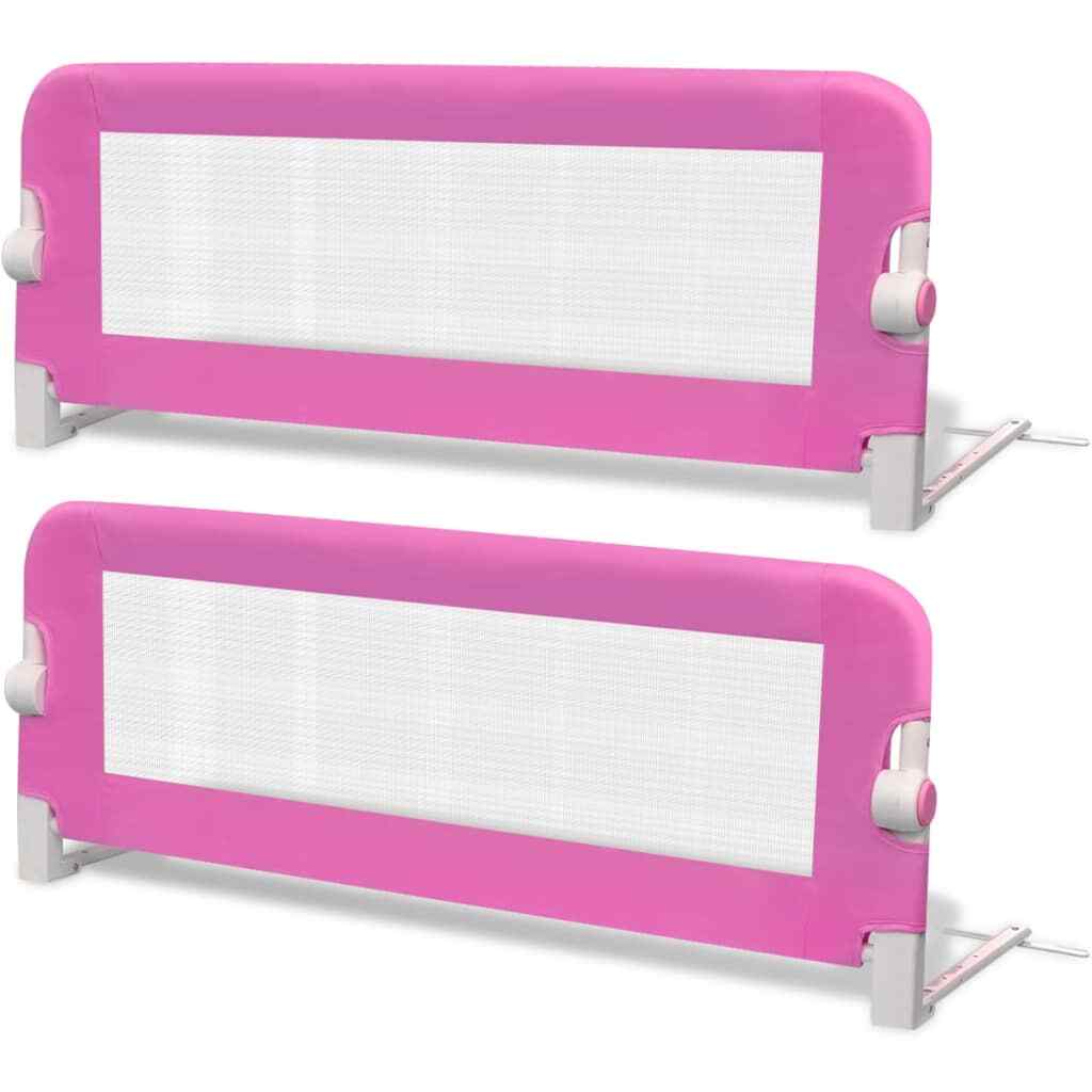 vidaXL Toddler Safety Bed Rail 2 pcs Pink 102x42 cm GF0 eBay
