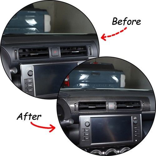 Carbon Fiber Center Dashboard Air Outlet Frame Cover For Toyota 86/Subaru BRZ 22 - Picture 11 of 12