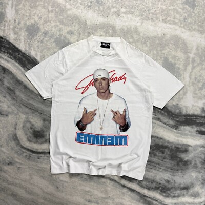 Vintage Killer Eminem Marshall Mathers 2000's Y2K Rap Hip-Hop White Lrg T-Shirt