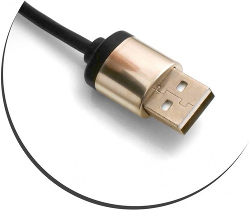 USB Typ C 3.1 (Male) zu USB A 2.0. (Male) Kabel 50-100 cm Dehnbares Spiralkabel - Bild 2 von 4