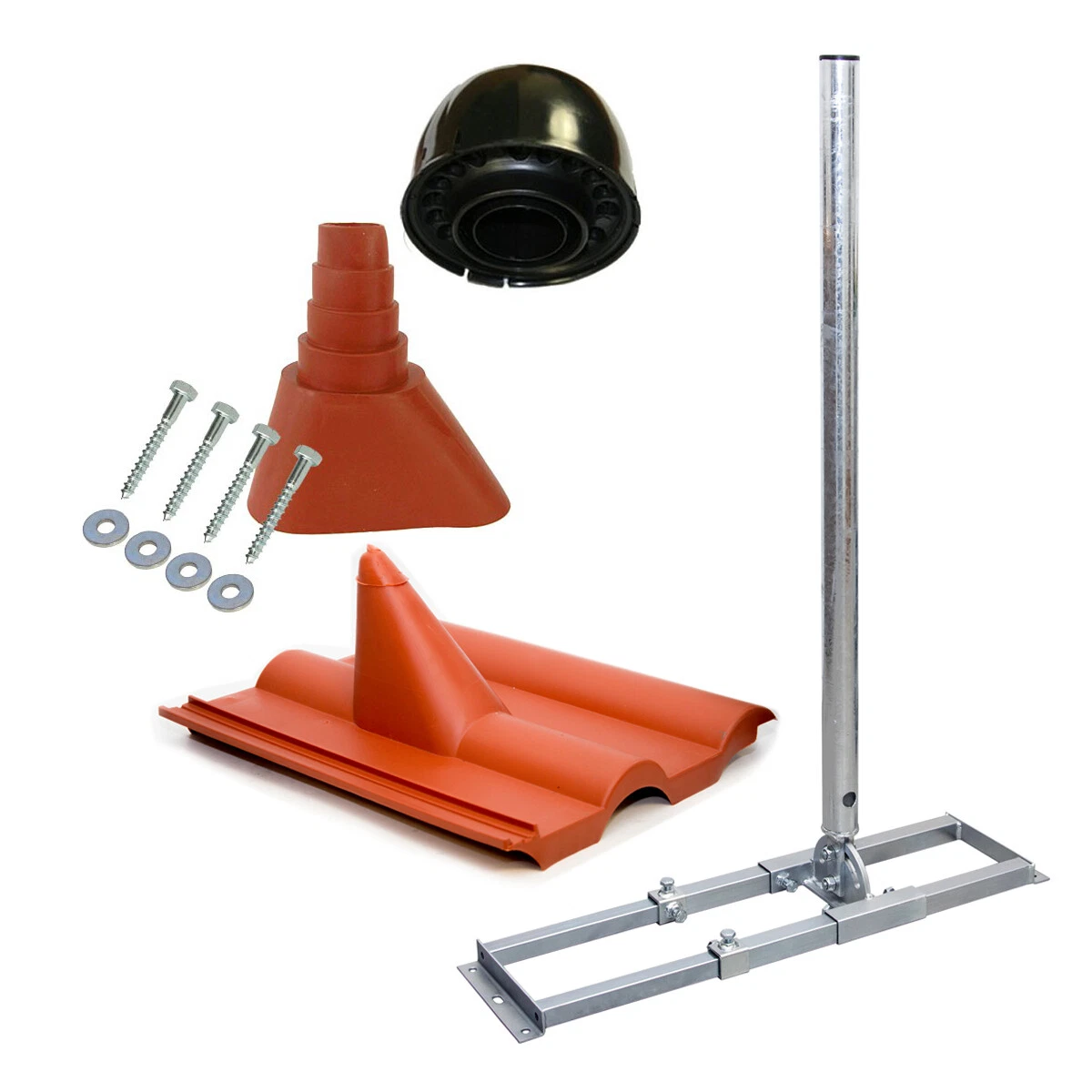 Staffe Per Tetto Pergolato | Kit Di Staffe Per Tetto Pergola Regolabili Resistenti – Kit Di Montaggio Per Travi In Metallo Con Viti Per Travi In - Foto 9