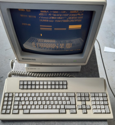 Memorex Telex 15TXM11-AMBER / 1197 Terminal 1197C2/D2 / inkl. Tastatur 210239-00