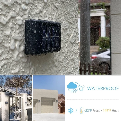4/6/8/10 LED Solar Wall Light Wall Washer Waterproof Garden Fence Doorway Light - Foto 14 di 26