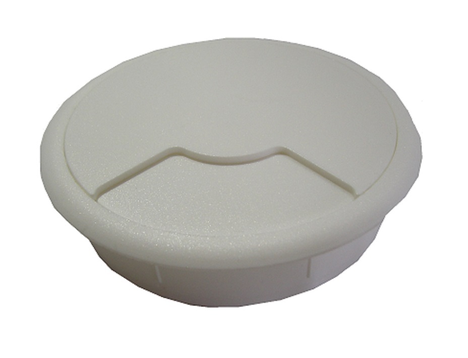 2er Set Kabeldurchlässe Aus Kunststoff – Ø60mm & Ø80mm Für Saubere Kabel Am Schreibtisch