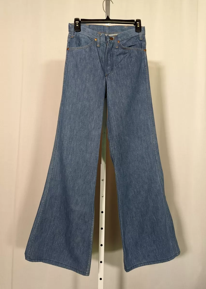 Wrangler Vintage 60s 70s Bell Bottom Flare Denim Jeans RARE 27 x 31  EXCELLENT