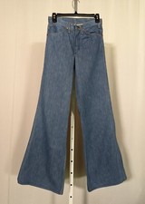 Wrangler Vintage 60s 70s Bell Bottom Flare Denim Jeans RARE 27 x 31 EXCELLENT