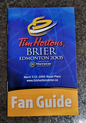 2005 Brier Curling Fan Guide Booklet Edmonton Canada