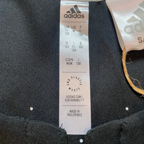 New Adidas Short-Sleeve Black Logo Baseball T-Shirt Jersey Youth Size Medium - Picture 4 of 9