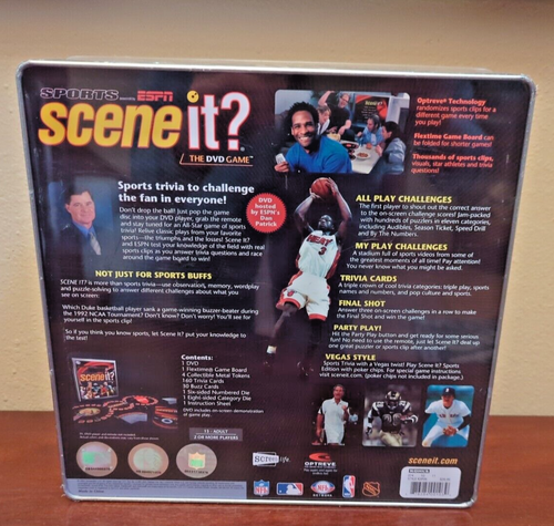 ESPN Sports Trivia The DVD Game SCENE IT? NEW Sealed 13-Adult 2+ Players NFL NBA - Picture 4 of 6
