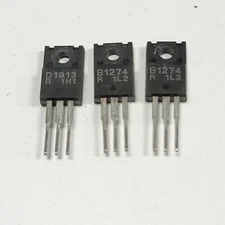 ORIGINAL TRANSISTORS B1274 (2) & D1913 from Tascam Audio Mixer Model M-1516