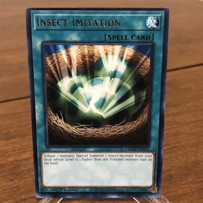 Yugioh Insect Imitation Rare 1st Edition Card GRCR-EN052 Spell TCG Konami |  eBay