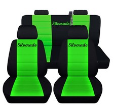 Truck Seat Covers 2014-2018 Fits Chevy Silverado Front And Rear Car Seat Covers