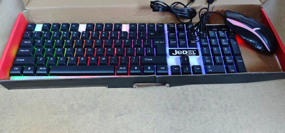 Jedel GK100-B Backlit RGB Mouse and Keyboard Price in Bangladesh