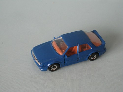 Matchbox Saab 9000 Turbo Blue Body RARE Toy Model Car 70mm Unboxed b