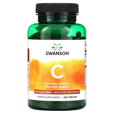2 X Swanson, Buffered Vitamin C, 500 mg, 250 Tablets