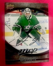 Jake Oettinger Superscipt Black UD MVP 2023-24 Rare 01/05