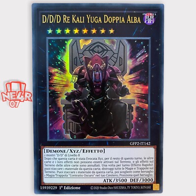 Yu-Gi-Oh Ultra Rare Ita 1ed Gfp2-it142 D D D König Kali Yuga Doppelaufgang