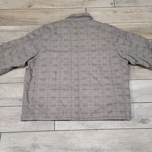 Brave Soul Jacket Men's Size Large XL Full Zip Brown Plaid Lined Quilted - Picture 10 of 14