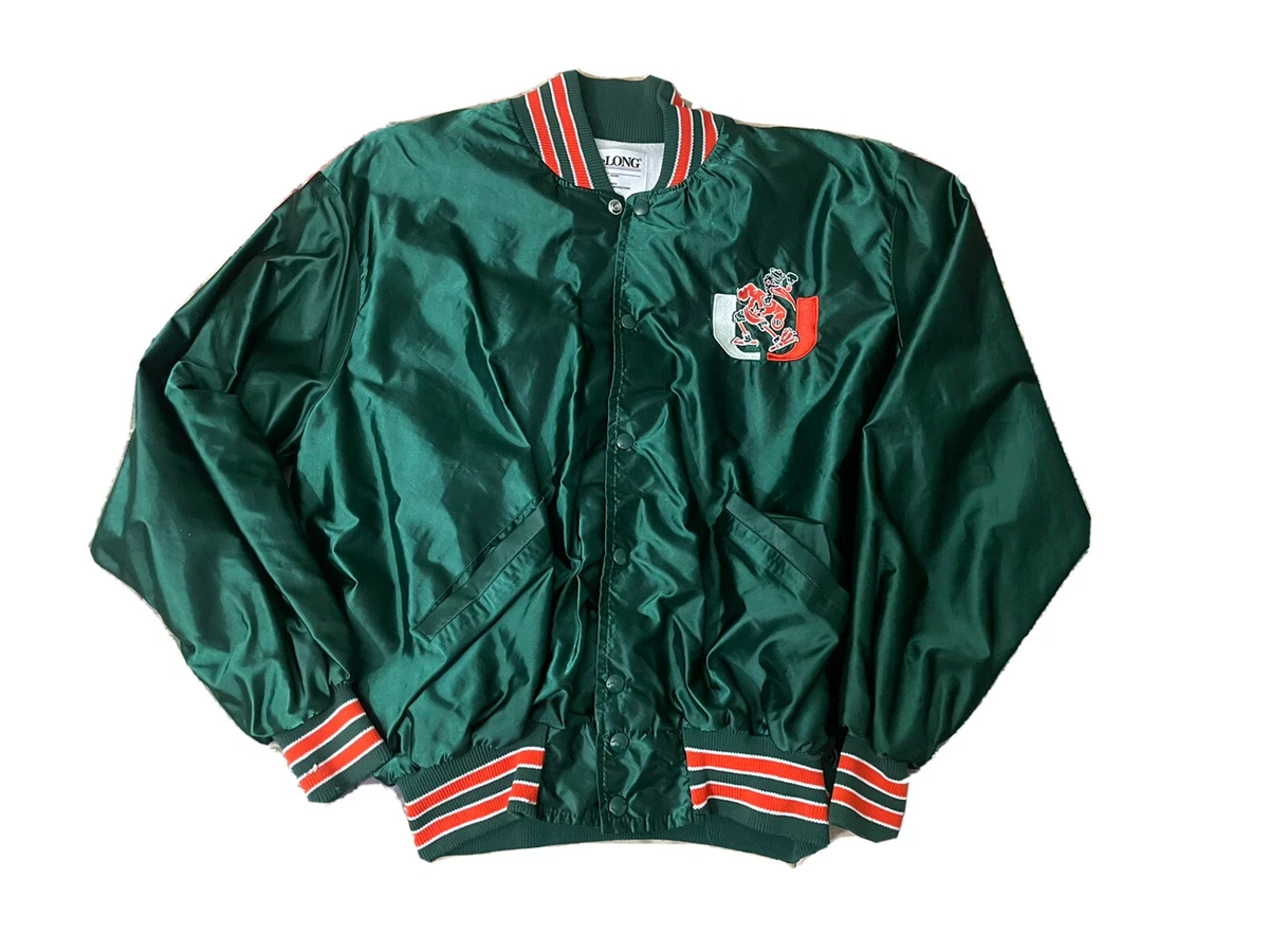 Miami hurricanes shop satin jacket