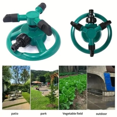 Rotating 360 Degree Sprinkler Garden Lawn Grass Watering System Water Hose Spray