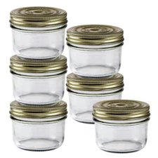 Le Parfait Familia Wiss Terrine Wide Mouth French Glass Jar w/Airtight 2-Piec...