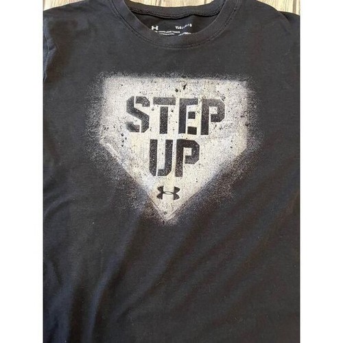 Unisex step up youth large under Armour black T-shirt - Picture 4 of 7