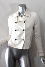 Womans Rag Bone Ivory Double Breasted Cotton Jacket Size 0 Handmade