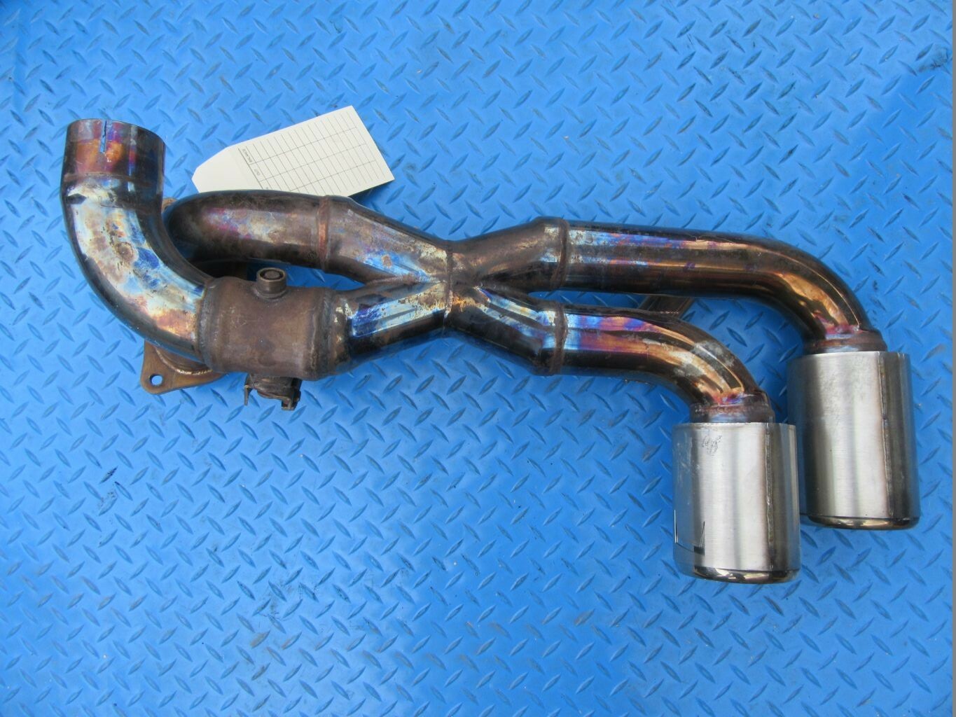 Ferrari 430 Coupe Spider right exhaust muffler machined finish #7802
