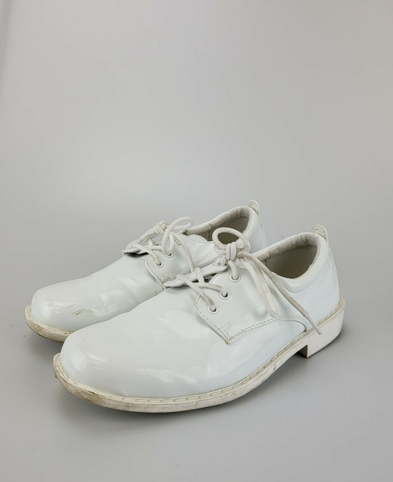 SAOLA Scarpe eleganti derby TIP TOP ragazzo vernice bianco 4 lacci matrimonio battesimo