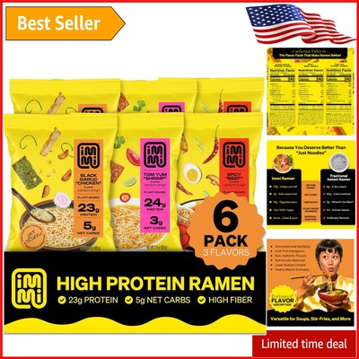 Bold & Rich: 6-Pack of Plant-Based Ramen Noodles - Tom Yum, Black Garlic, Beef