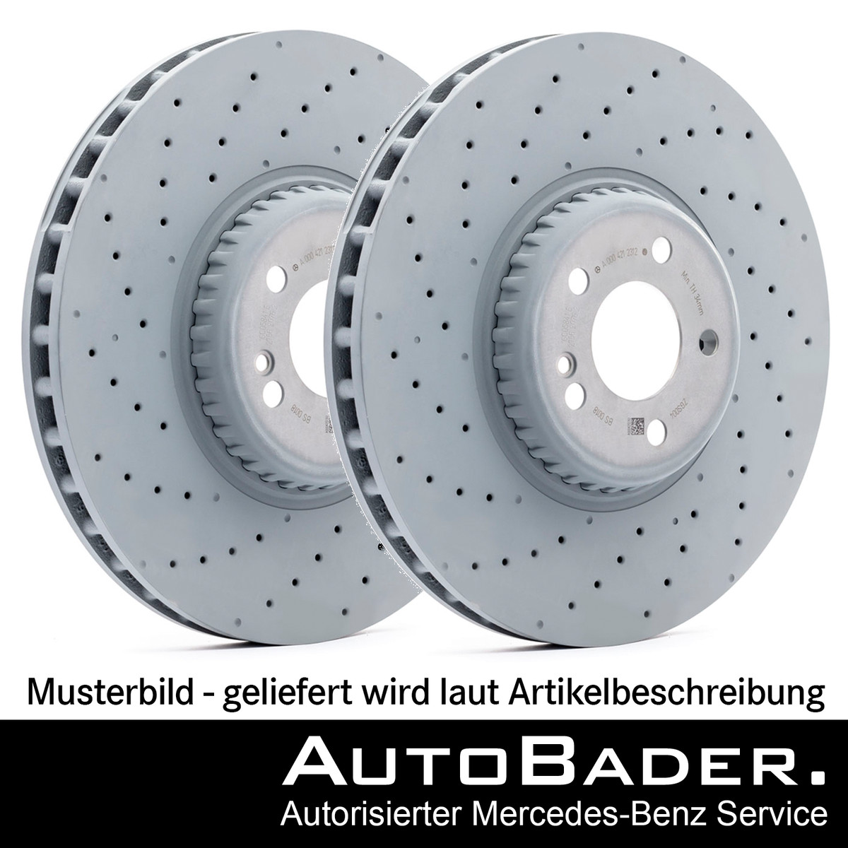 Original Mercedes AMG E53 Bremsscheiben Satz Ø370 VORNE 213 238  