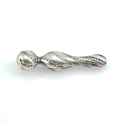 Special processing imam tube bead with zircon accessories 925 silver 610126 isla - Picture 5 of 5