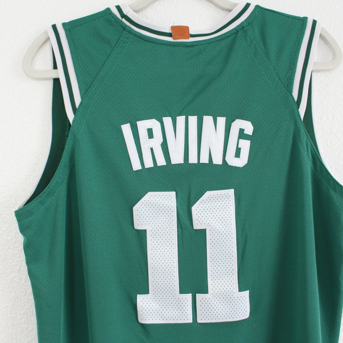Nike NBA Boston Celtics 11 Kyrie Irving GE Patch Jersey Size 52 Length+4 Away L
