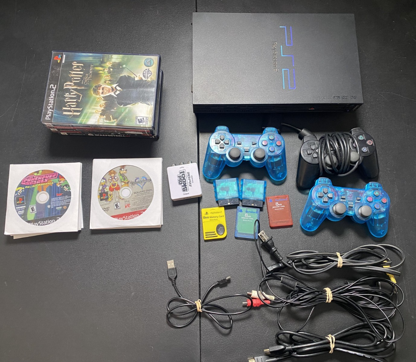 Sony PS2 Console SCPH-50001 with 31 Games Bundle Tested Working-image