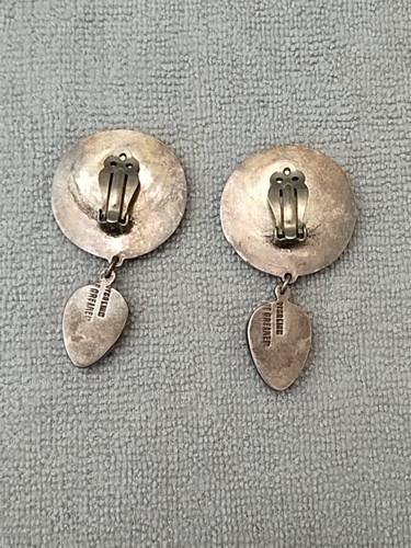 Vintage Native American Earrings, Clip On - Picture 10 of 20