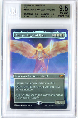 2020 MTG DOUBLE MASTERS #335 Avacyn, Angel of Hope FOIL (M) BGS