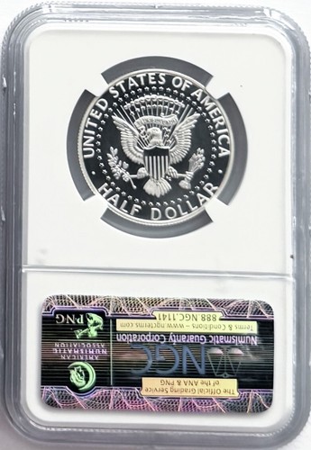 2014 S SILVER KENNEDY HALF DOLLAR 50C HIGH RELIEF EHHANCED FINISH ER NGC SP70 - Picture 2 of 2