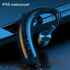 Single Bluetooth Handsfree HD Voice Headset Earbuds Earphone Wireless Microphone