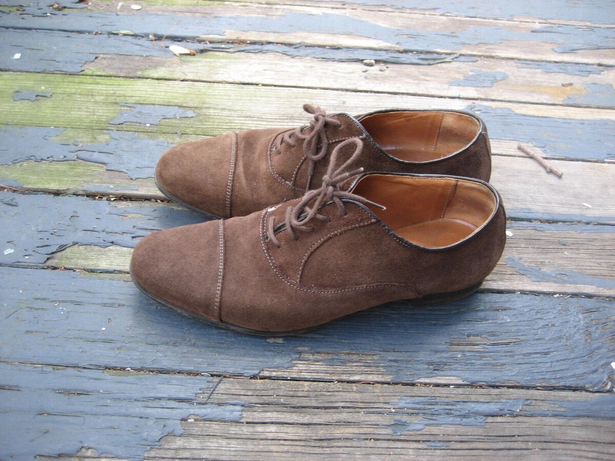 Zara Men s Dark Brown Suede Leather Shoes, Size EU 42 (About Zara Men s Dark Brown Suede Leather Shoes, Size EU 42 (About