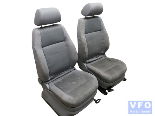 original Sitze vorne Stoff grau VW Caddy 2K Fahrersitz Beifahrersitz Kopfstütze