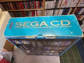 Sega CD Model 2 Console w/Genesis 2 Console w/Sewar Shark-CIB PLUS!! TESTED!