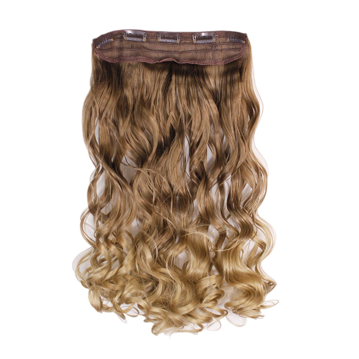 One Piece Clip In Hair Extensions Ombre Curly Wavy