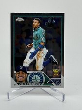 Julio Rodriguez Gold Rookie Cup 2023 Topps Chrome Base Card 200 Seattle Mariners