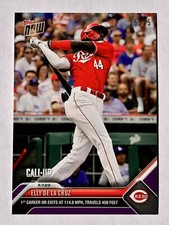 Elly De La Cruz Topps Now #400 - Purple Insert #15/25 (First Home Run) Very Rare