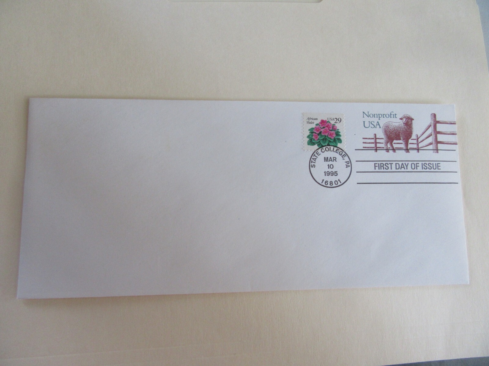 BULK RATE USA 1995 #10 Postal Stationary Envelope Uncacheted Fdc Issue 3-10-1995